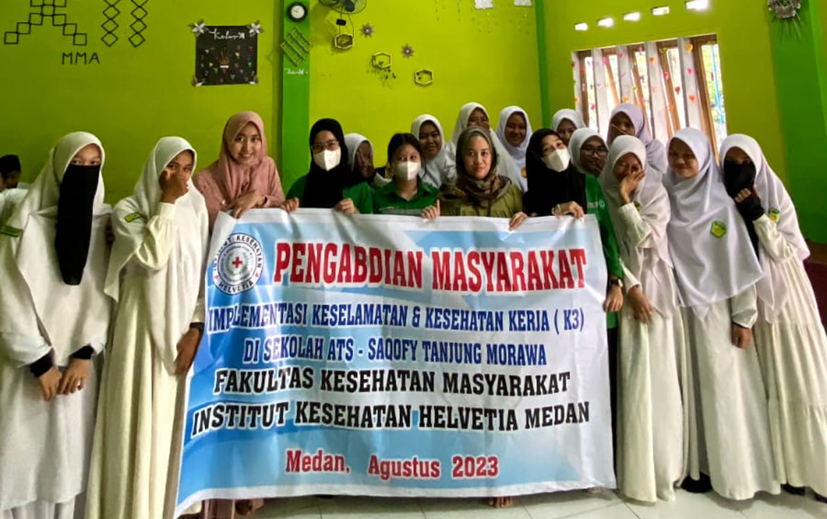 Dosen IKH Medan Lakukan Sosialisasi Implementasi K3 di Sekolah Ats-Tsaqofy Tanjung Morawa