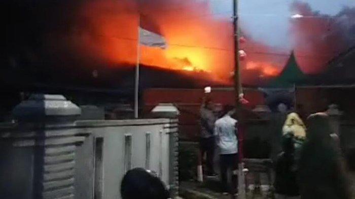 Rumah Mantan Anggota DPRD Langkat Terbakar Saat Pesta Ngunduh Mantu