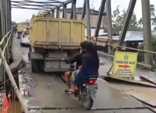 Kondisi Terkini Jembatan Batang Serangan Kabupaten Langkat