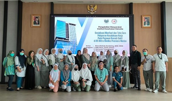 Institut Kesehatan Helvetia Medan Lakukan Pengabdian Masyarakat di RS Mitra Medika Premiere