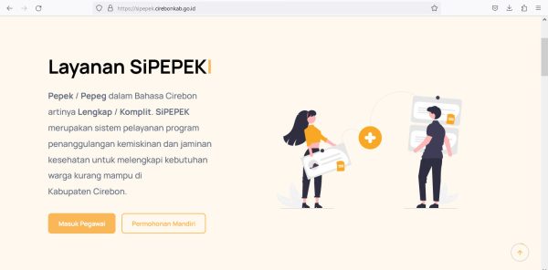 Si PEPEK! Aplikasi Inovatif Pemkab Cirebon untuk Penanggulangan Kemiskinan dan Jaminan Kesehatan
