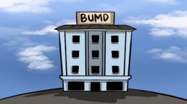 ILUSTRASI BUMD tersandera. -Maulana Pamuji Gusti/Harian Disway-