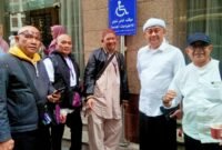 Momen saat Syah Afandin (tengah) bersama rombongan melaksanakan ibadah umroh di awal Januari 2025 setelah hasil rekapitulasi perhitungan suara pilkada 2024 di umumkan KPU Langkat pada awal Desember 2024.