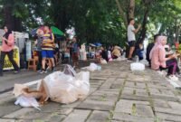Warga Resah, CFD Stabat Sisakan Tumpukan Sampah