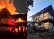 Gedung DPRD Kota Solo Dibakar Massa, Bangunan Porak Poranda