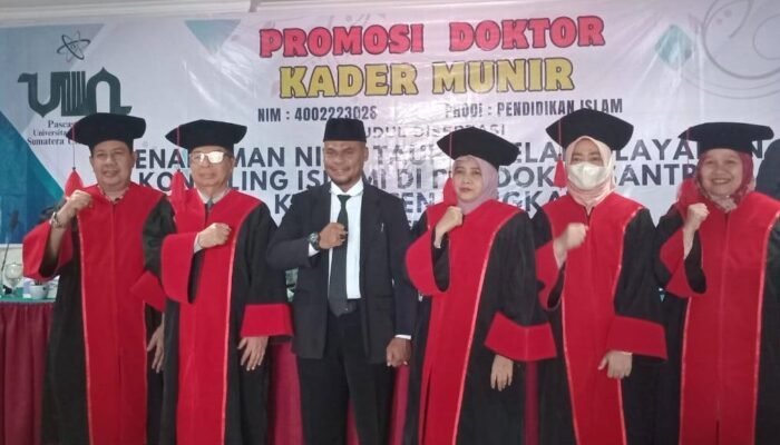 Putra Terbaik Langkat, Kader Munir Raih Gelar Doktor Konseling Islam di UIN Sumut