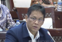 Menteri Keuangan Purbaya Yudhi Sadew saat dalam rapat kerja dengan komisi XI DPR RI di Jakarta