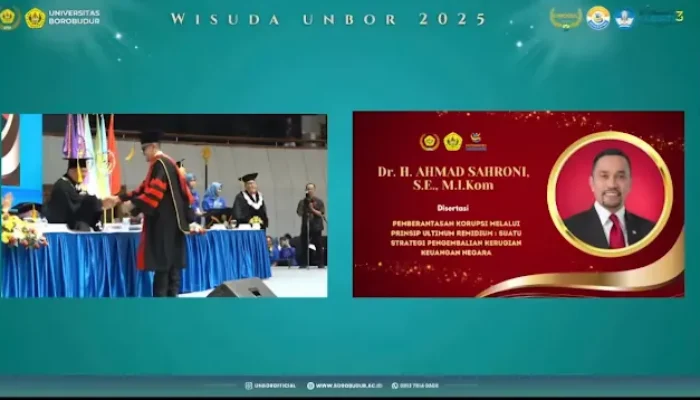 Usai Rumah Dijarah dan Sempat Menghilang, Ahmad Sahroni Tampil Mengejutkan di Wisuda Doktor Hukum Universitas Borobudur