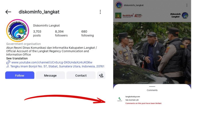 BPBD Sulit Dihubungi, Akun Diskominfo Langkat Batasi Komentar: Publik Makin Gelisah