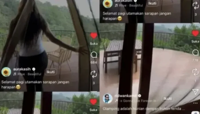 Bukan Cuma Liburan di Italia, Unggahan Lawas Glamping Ridwan Kamil dan Aura Kasih Kembali Viral