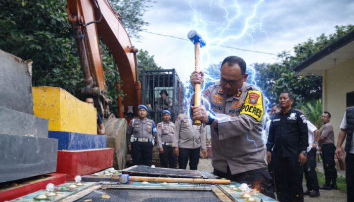 Mesin Judi Dihancurkan Polres Langkat, Warganet Nyentil: CPU-nya Ikut Hancur atau Masih Utuh?