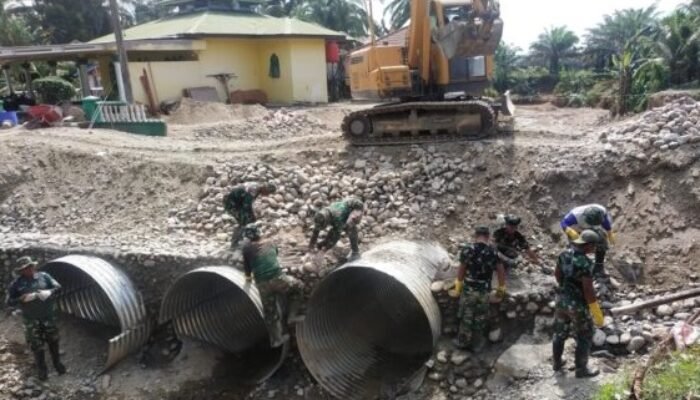 Jembatan Armco di Sei Litur Tasik Hampir Rampung, Progres Capai 94 Persen