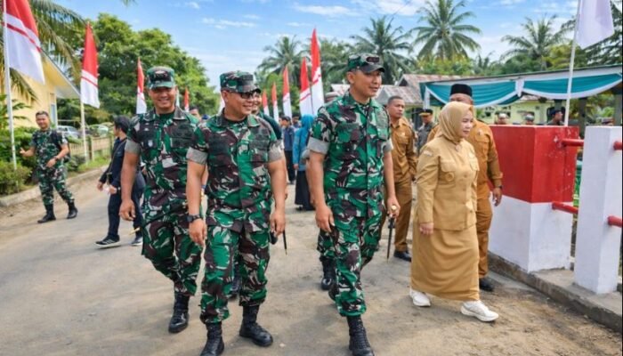 Pangdam I/BB Resmikan Jembatan Armco di Sawit Seberang Langkat