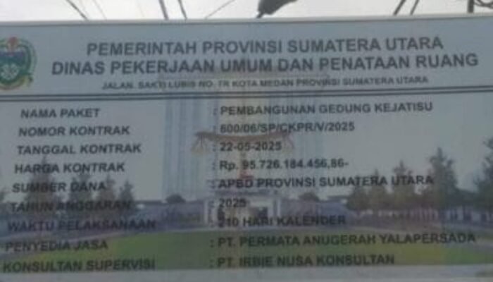 Proyek Gedung Baru Kejati Sumut Disorot: Kontrak Habis Tapi Masih Kerja, Diduga “Main Mata” dalam Administrasi