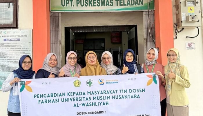 PKM di Puskesmas Teladan, UMN Al-Washliyah Ingatkan Bahaya Konsumsi Antibiotik Sembarangan