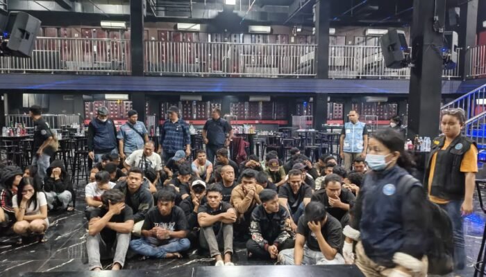 Razia Besar di Blue Night Langkat, 48 Orang Positif Narkoba Diamankan