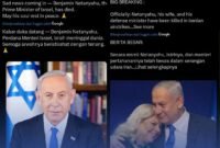 Satu Pekan “Menghilang”, Rumor Tewasnya Benjamin Netanyahu Guncang Media Sosial