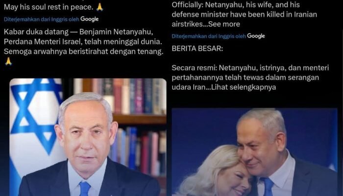 Satu Pekan “Menghilang”, Rumor Tewasnya Benjamin Netanyahu Guncang Media Sosial