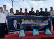 Bernostalgia di Sumut, Menimipas Agus Andrianto Salurkan 2.000 Paket Bansos di Medan Tuntungan