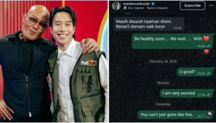 Deddy Corbuzier Ungkap Chat Terakhir dengan Vidi Aldiano, Netizen Ikut Haru