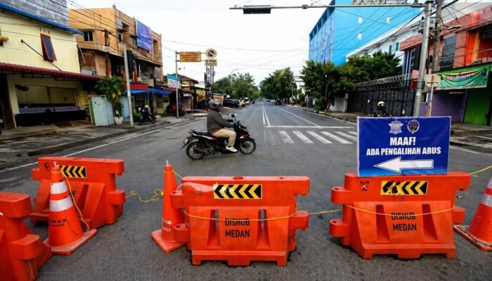 18 Ruas Jalan di Kota Medan Ditutup Hari Ini