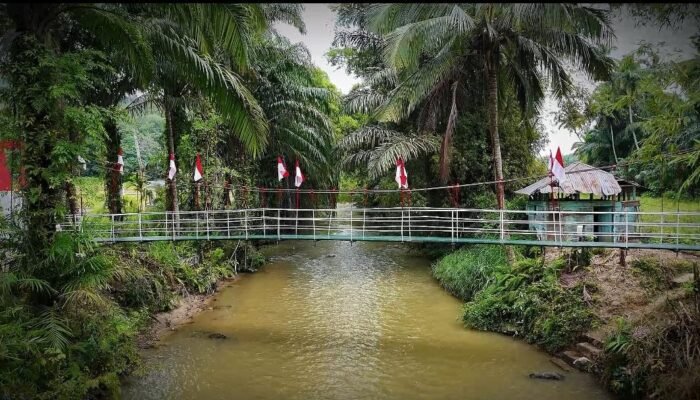Kodim 0212/TS Rampungkan Jembatan Perintis Garuda di Padang Bolak Julu, Akses Warga Kembali Normal