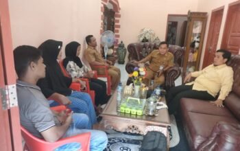 Baznas Langkat Serahkan Bantuan Korban Puting Beliung di Pematang Jaya, Sekcam Sumadi Turut Hadir