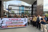 LSM Guntur Kembali Demo Kejatisu, Desak Penetapan Tersangka Dugaan Korupsi Dana KIP Kuliah di LLDIKTI Sumut
