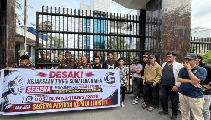 LSM Guntur Kembali Demo Kejatisu, Desak Penetapan Tersangka Dugaan Korupsi Dana KIP Kuliah di LLDIKTI Sumut