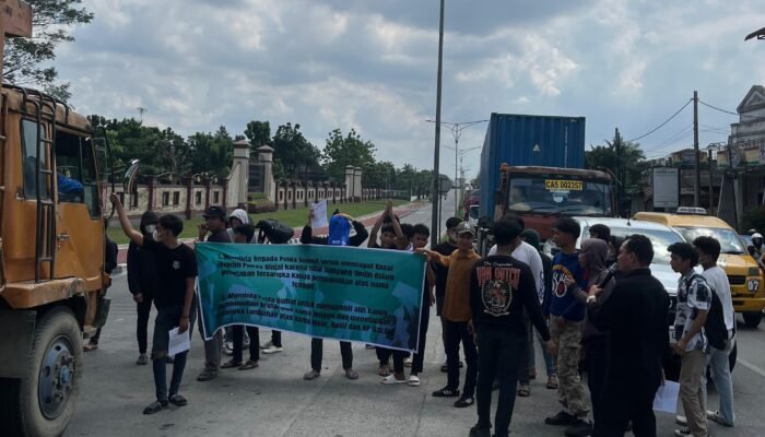 AMPK Sumut Demo di Polda, Desak Kasus Kematian Tenggo Diambil Alih dari Polres Binjai