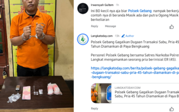 Warganet Soroti Penangkapan Pengedar Sabu di Gebang: “Jangan Cuma Pemain Kecil”