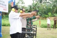Bupati Langkat dan Forkopimda Kompak Ikuti Menembak Gembira Hari Bhayangkara ke-80