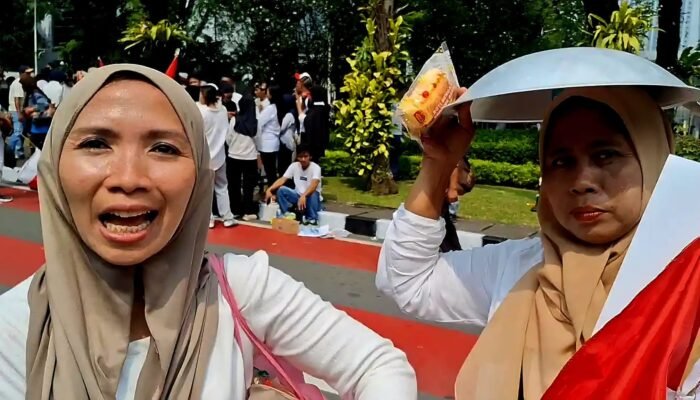 Peserta Aksi Dukung Program MBG Akui Terima Uang Saku Rp100 Ribu dan Peralatan Dapur