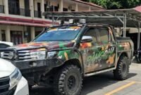 HEBOH..! Mobil Loreng Ormas Grib BK 547 GS Diduga Raib dari Polres Langkat