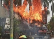 Rumah Adat di Kompleks Monumen Sisingamangaraja XII Medan Ludes Terbakar, Polisi Selidiki Penyebabnya