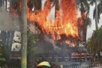 Rumah Adat di Kompleks Monumen Sisingamangaraja XII Medan Ludes Terbakar, Polisi Selidiki Penyebabnya