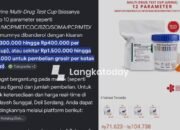 Anggaran Pengadaan Alat Tes Urine Rp121,6 Miliar Jadi Sorotan, Publik Minta Penjelasan Ditjen PAS