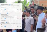 Aksi Damai Warga Secanggang Viral, Komentar Warganet: Lama Kali Jalan Rusak Gitu