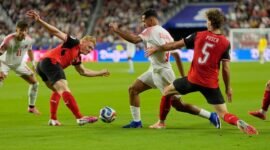 Duel antara Austria vs Yordania di Piala Dunia 2026 (c) AP Photo/Eugene Hoshiko