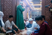 Malam Ke-7 Wafat H. M. Nur Abu Bakar, Habib Hayqal Ajak Jamaah Tinggalkan Jejak Kebaikan