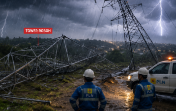 Sumut Dilanda Cuaca Ekstrem, 12 Tower Transmisi PLN Rusak dan Sempat Ganggu Pasokan Listrik