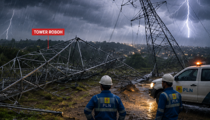 Sumut Dilanda Cuaca Ekstrem, 12 Tower Transmisi PLN Rusak dan Sempat Ganggu Pasokan Listrik