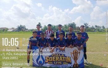 Resmi Bergulir! PSSI Langkat Kick-off Piala Soeratin U-15 di Stadion Nurcahaya Tanjung Pura