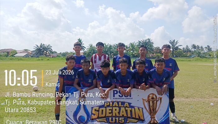 Resmi Bergulir! PSSI Langkat Kick-off Piala Soeratin U-15 di Stadion Nurcahaya Tanjung Pura