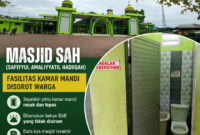 Rutin Kutip Infak di Simpang Bupati, Kamar Mandi Masjid SAH jadi Sorotan