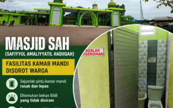Rutin Kutip Infak di Simpang Bupati, Kamar Mandi Masjid SAH jadi Sorotan