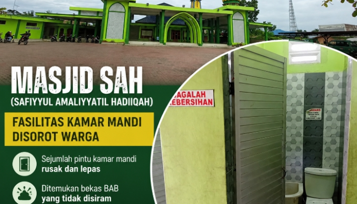 Rutin Kutip Infak di Simpang Bupati, Kamar Mandi Masjid SAH jadi Sorotan