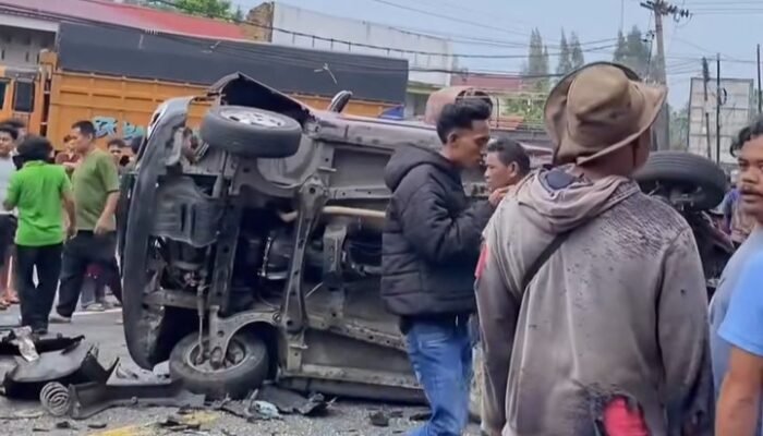 Truk Diduga Rem Blong Picu Kecelakaan Beruntun di Sibolangit, 2 Tewas dan 7 Korban Luka
