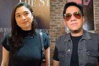 Kolase foto Amanda Lintang Larasati Rigby dan Andre Taulany