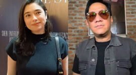 Kolase foto Amanda Lintang Larasati Rigby dan Andre Taulany
